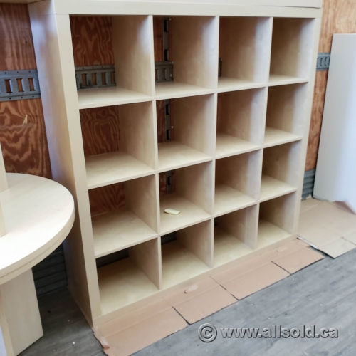 Blonde IKEA Storage 4x4 Cube Bookcase Allsold.ca Buy & Sell Used